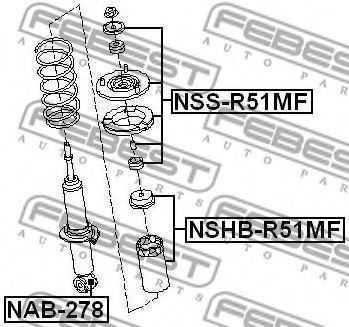 Пыльник амортизатора FEBEST NSHB-R51MF - Фото 1
