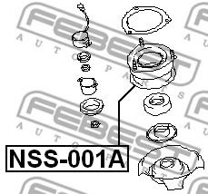 Опора амортизатора FEBEST NSS-001A - Фото 1