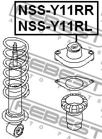 Опора амортизатора FEBEST NSS-Y11RL - Фото 1