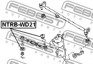 Ремкомплект, наконечник поперечной рулевой тяги FEBEST NTRB-WD21 - Фото 1