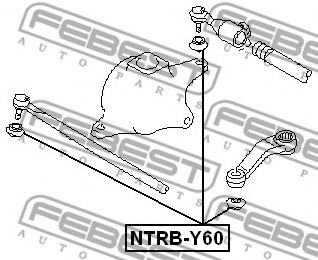 Ремкомплект, наконечник поперечной рулевой тяги FEBEST NTRB-Y60 - Фото 1