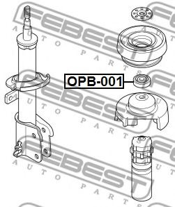 Подшипник качения, опора стойки амортизатора FEBEST OPB-001 - Фото 1