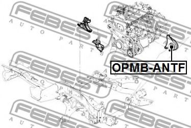 Подушка двигателя FEBEST OPMB-ANTF - Фото 1