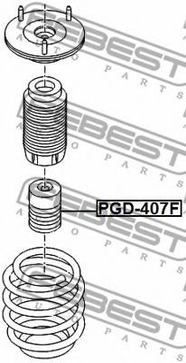 Амортизатор FEBEST PGD-407F - Фото 1