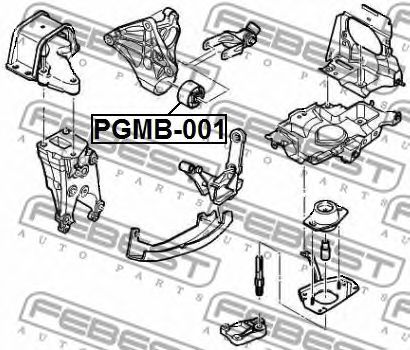 Подушка двигателя FEBEST PGMB-001 - Фото 1