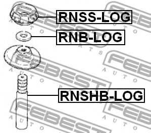 Опора амортизатора FEBEST RNSS-LOG - Фото 1
