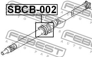 Подвесной подшипник карданного вала FEBEST SBCB-002 - Фото 1