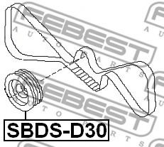 Шкив коленвала FEBEST SBDS-D30 - Фото 1