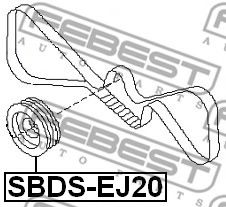 Шкив коленвала FEBEST SBDS-EJ20 - Фото 1