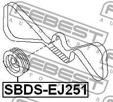 Шкив коленвала FEBEST SBDS-EJ251 - Фото 1