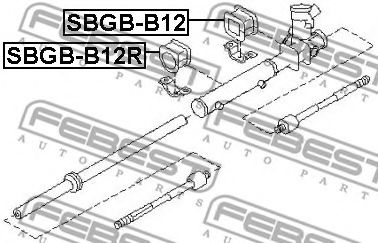 Сайлентблок рулевого механизма FEBEST SBGB-B12R - Фото 1