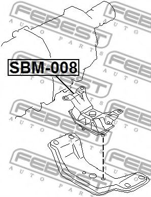Подушка двигателя FEBEST SBM-008 - Фото 1