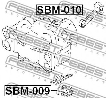 Подушка двигателя FEBEST SBM-009 - Фото 1