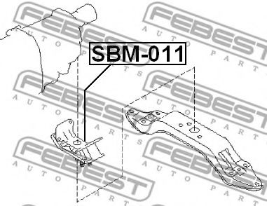 Подушка двигателя FEBEST SBM-011 - Фото 1