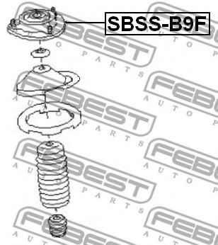Опора амортизатора FEBEST SBSS-B9F - Фото 1