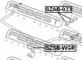 Сайлентблок рычага FEBEST SZAB-033 - Фото 1