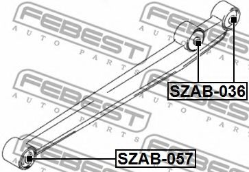 Сайлентблок рычага FEBEST SZAB-036 - Фото 2