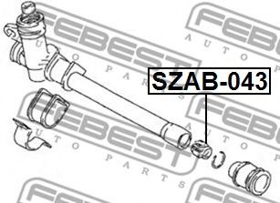 Сайлентблок рулевого механизма FEBEST SZAB-043 - Фото 1