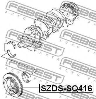 Шкив коленвала FEBEST SZDS-SQ416 - Фото 1