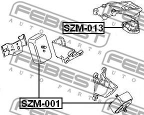 Подушка двигателя FEBEST SZM-013 - Фото 1