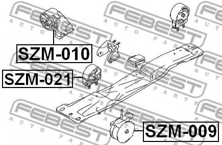 Подушка двигателя FEBEST SZM-021 - Фото 1