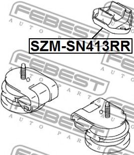 Подушка двигателя FEBEST SZM-SN413RR - Фото 1