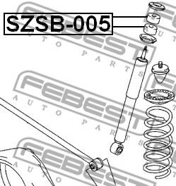 Втулка, амортизатор FEBEST SZSB-005 - Фото 1