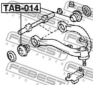 Сайлентблок рычага FEBEST TAB-014 - Фото 1