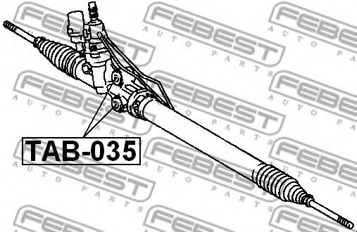 Сайлентблок рулевого механизма FEBEST TAB-035 - Фото 1