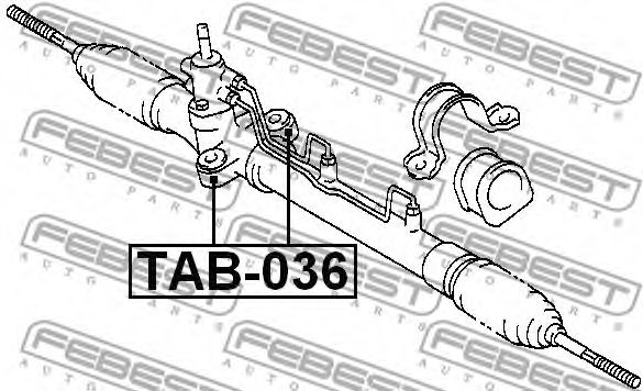 Сайлентблок рулевого механизма FEBEST TAB-036 - Фото 1