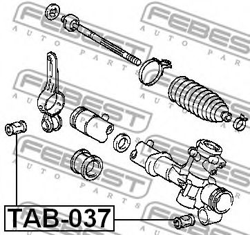 Сайлентблок рулевого механизма FEBEST TAB-037 - Фото 1