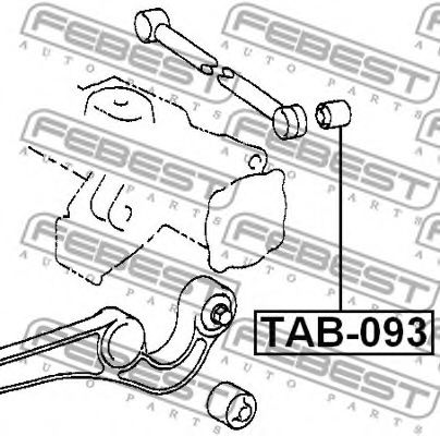 Сайлентблок рычага FEBEST TAB-093 - Фото 1