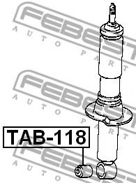 Дистанційна труба, амортизатор FEBEST TAB-118 - Фото 1