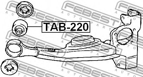 Сайлентблок рулевого механизма FEBEST TAB-220 - Фото 1
