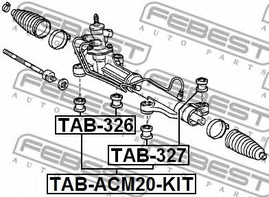 Сайлентблок рулевого механизма FEBEST TAB-327 - Фото 1