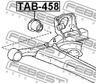 Втулка, балка моста FEBEST TAB-458 - Фото 1
