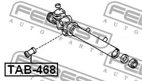 Сайлентблок рулевого механизма FEBEST TAB-468 - Фото 1