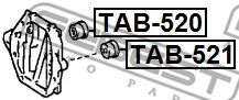 Опора, дифференциал FEBEST TAB-520 - Фото 1