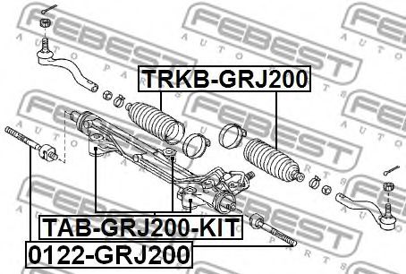 Сайлентблок рулевого механизма FEBEST TAB-GRJ200-KIT - Фото 1