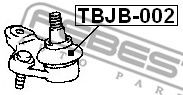 Ремкомплект шаровых опор FEBEST TBJB-002 - Фото 1