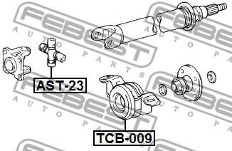 Подвесной подшипник карданного вала FEBEST TCB-009 - Фото 1