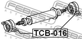 Подвесной подшипник карданного вала FEBEST TCB-016 - Фото 1