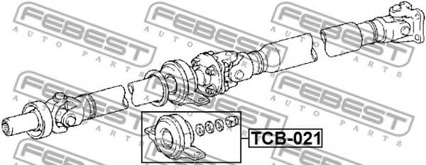 Подвесной подшипник карданного вала FEBEST TCB-021 - Фото 1