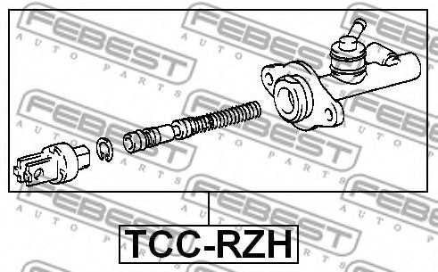 Главный цилиндр сцепления FEBEST TCC-RZH - Фото 1
