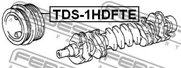 Шкив коленвала FEBEST TDS-1HDFTE - Фото 1