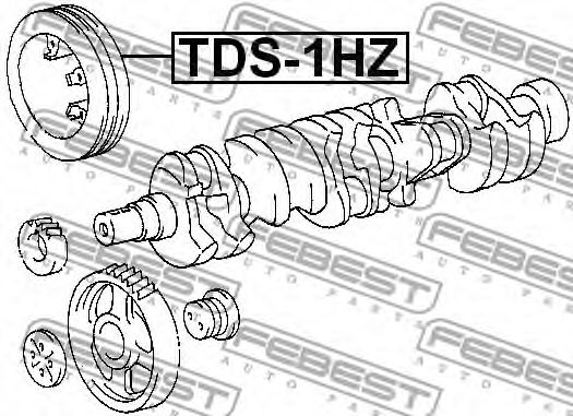 Шкив коленвала FEBEST TDS-1HZ - Фото 1