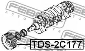 Шкив коленвала FEBEST TDS-2C177 - Фото 1