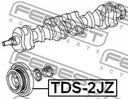 Шків коленвалу FEBEST TDS-2JZ - Фото 1