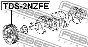 Шкив коленвала FEBEST TDS-2NZFE - Фото 1