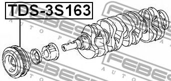 Шкив коленвала FEBEST TDS-3S163 - Фото 1